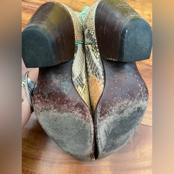 Custom hand dyed Python Cowboy Boots! - Picture 10 of 12